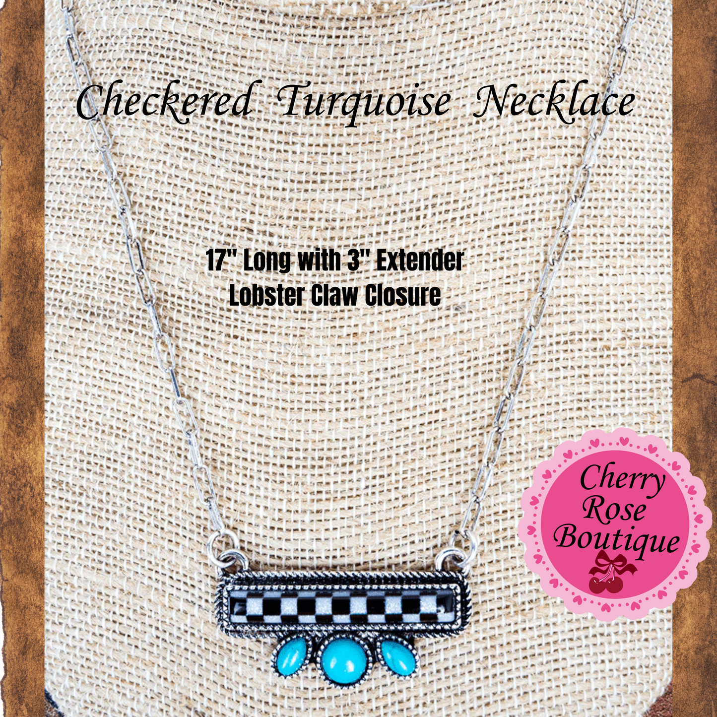 Necklace and Rings, Western Retro Turquoise Style