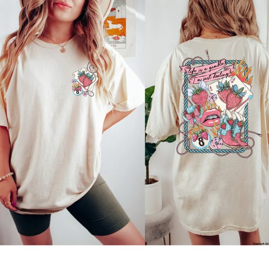 Life is a Gamble, I'm just Dealing, Comfort Color Shirt