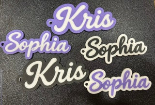 3D Name Tag, Bag Tag, Bag Charm