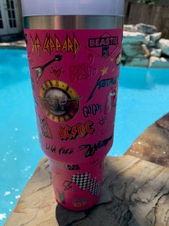 Cups & Tumblers, 80's Rock Band Theme Cup