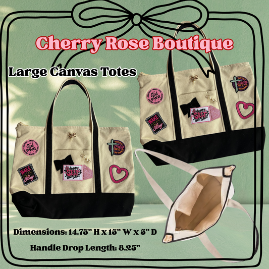 Large Canvas Totes