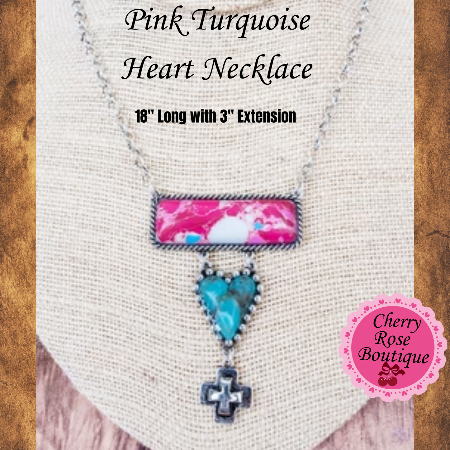 Necklace and Rings, Western Retro Turquoise Style