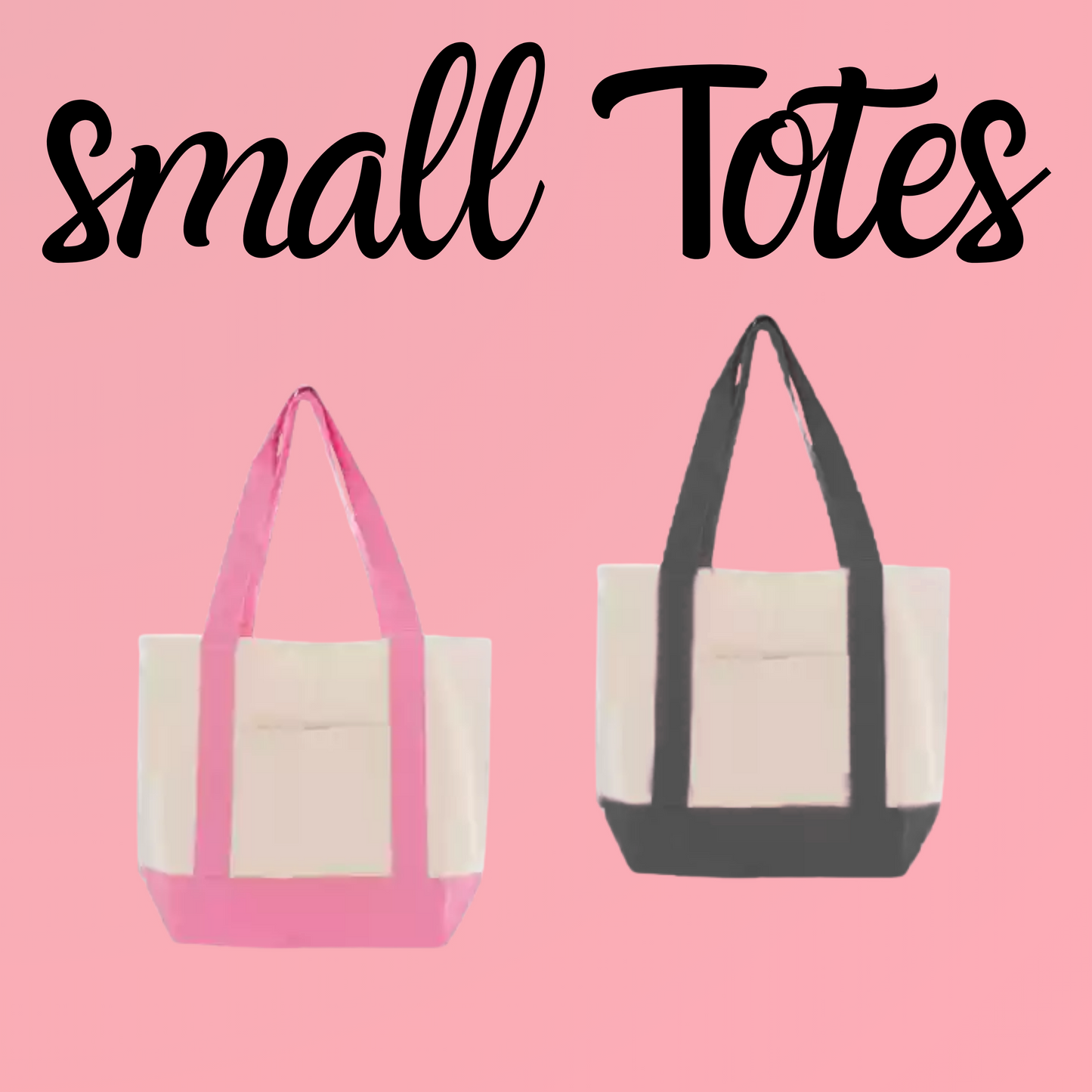 Canvas Totes Big and Small with Patches