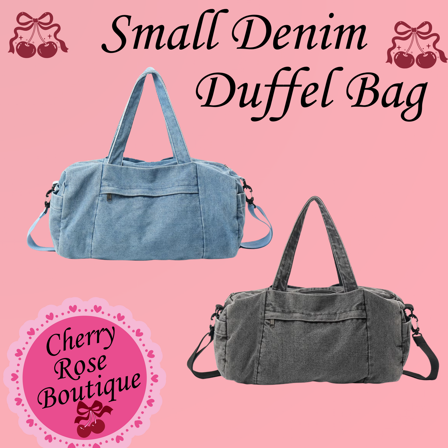 Mini Denim Duffel