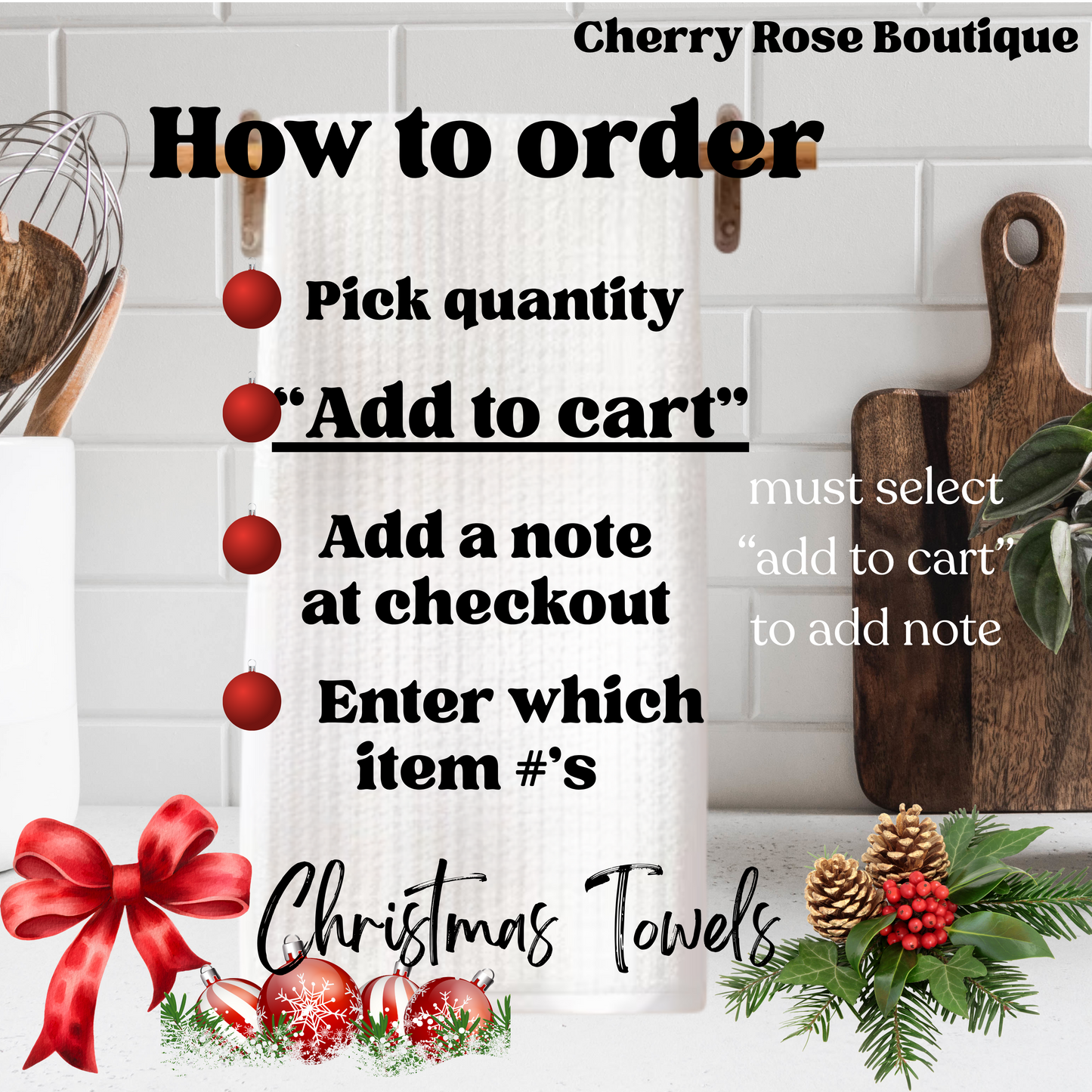 Christmas Kitchen Towels