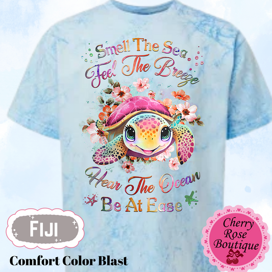 Smell the Sea, Feel the Breeze, Sea Turtle, Summer Comfort Color Blast