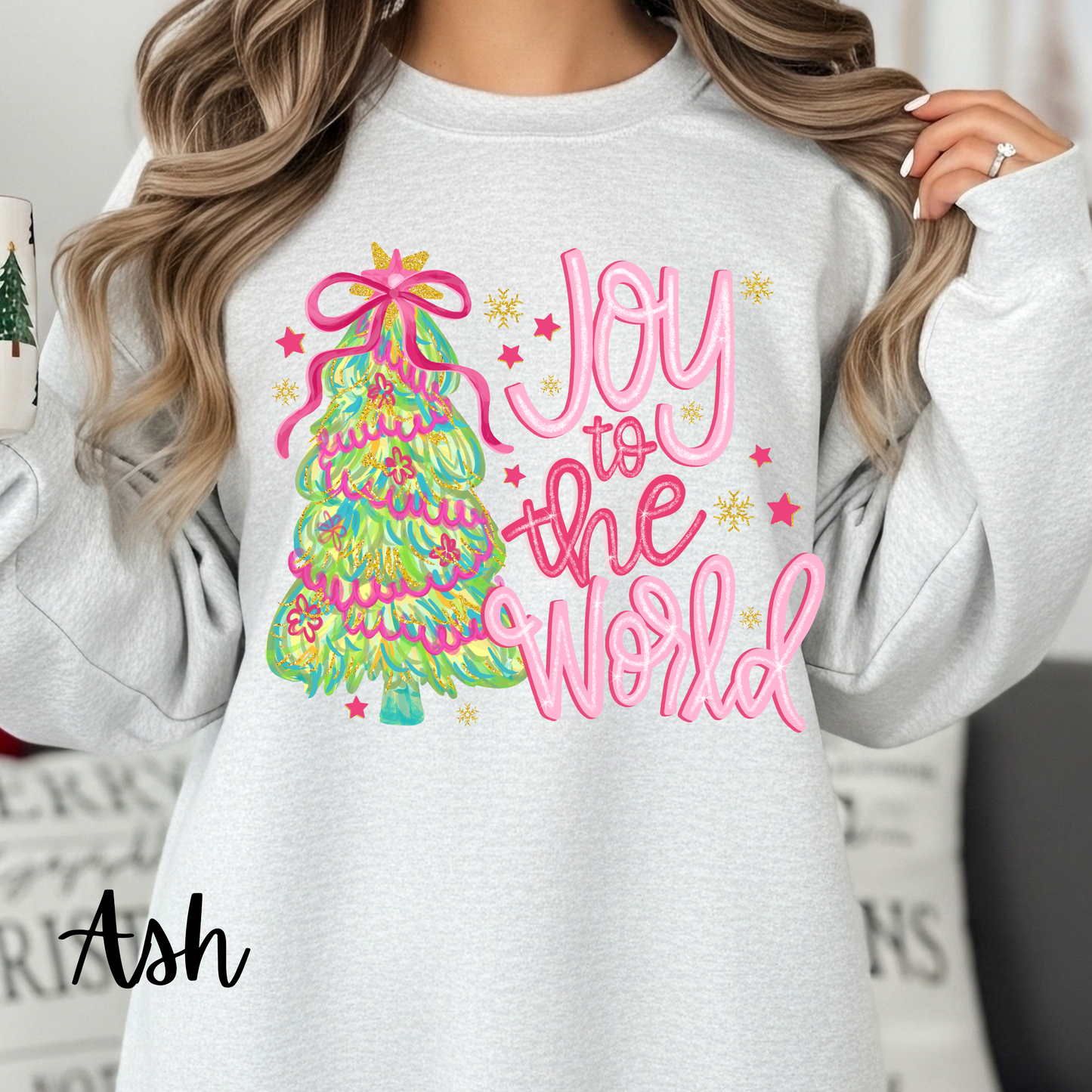 Joy to the World Christmas Holiday Sweatshirt, Youth & Adult
