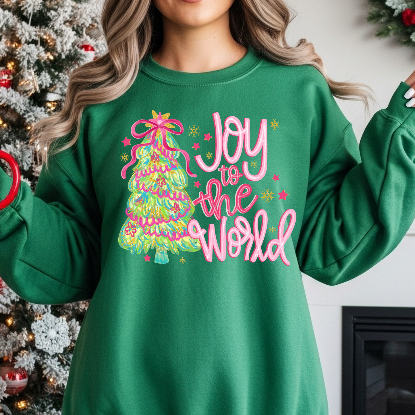 Joy to the World Christmas Holiday Sweatshirt, Youth & Adult