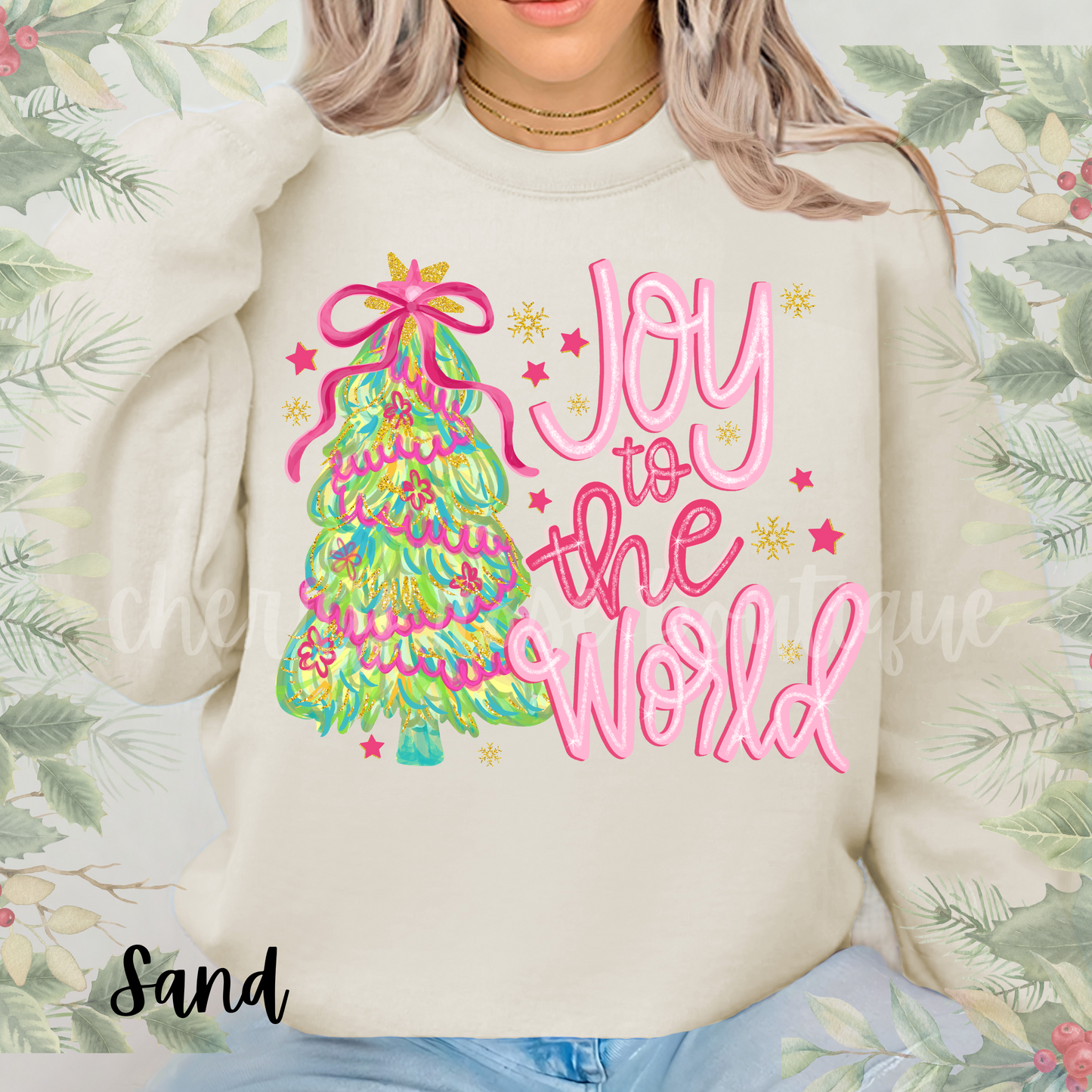 Joy to the World Christmas Holiday Sweatshirt, Youth & Adult