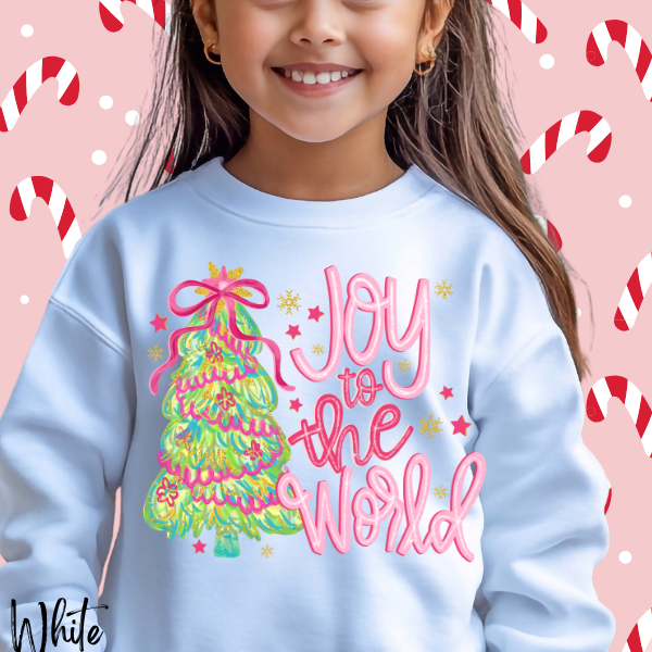 Joy to the World Christmas Holiday Sweatshirt, Youth & Adult
