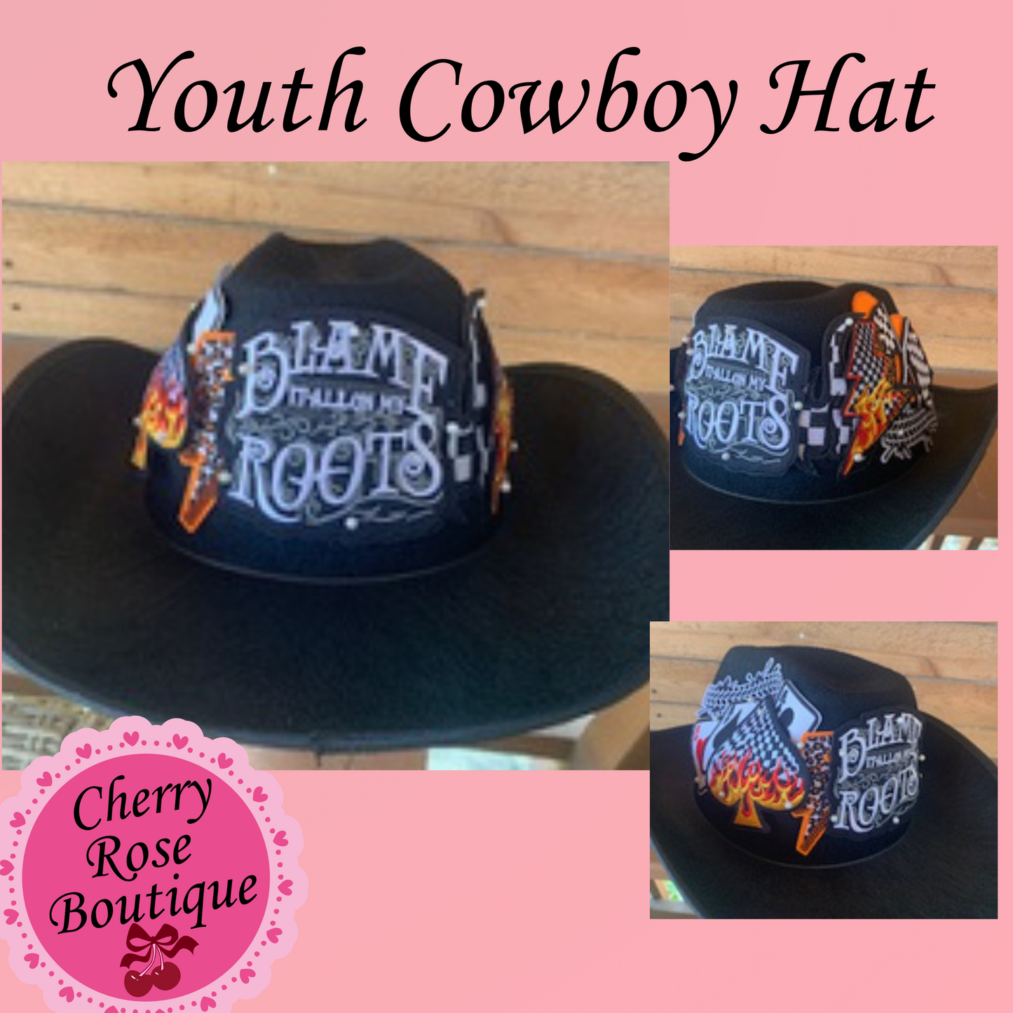 Cowboy Cowgirl Hat, Summer Hat, Sun Hat, Beach Hat with Patches
